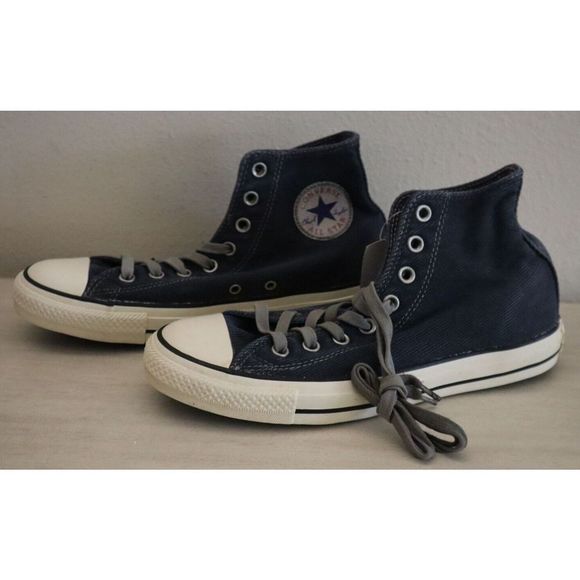 Converse 149466C Men's 7.5 Women's 9.5 Navy/Black Chuck Taylor Hi Top Sneakers - Picture 3 of 9